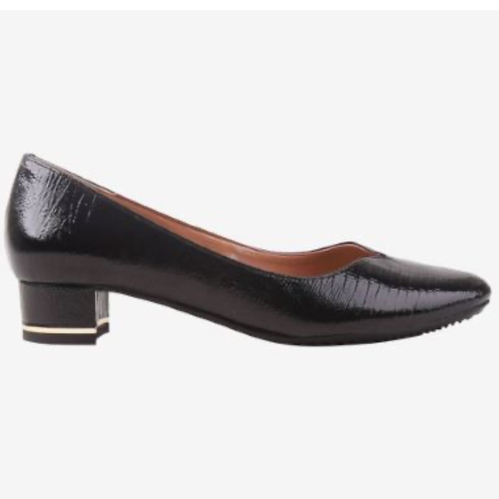 J.Renee Nordstrom Bambalina Imported Black Textured Pump Heels